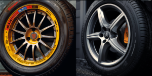 Can you put two different brand tyres on your car?