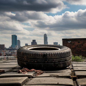 Why do people put tires on their roof?