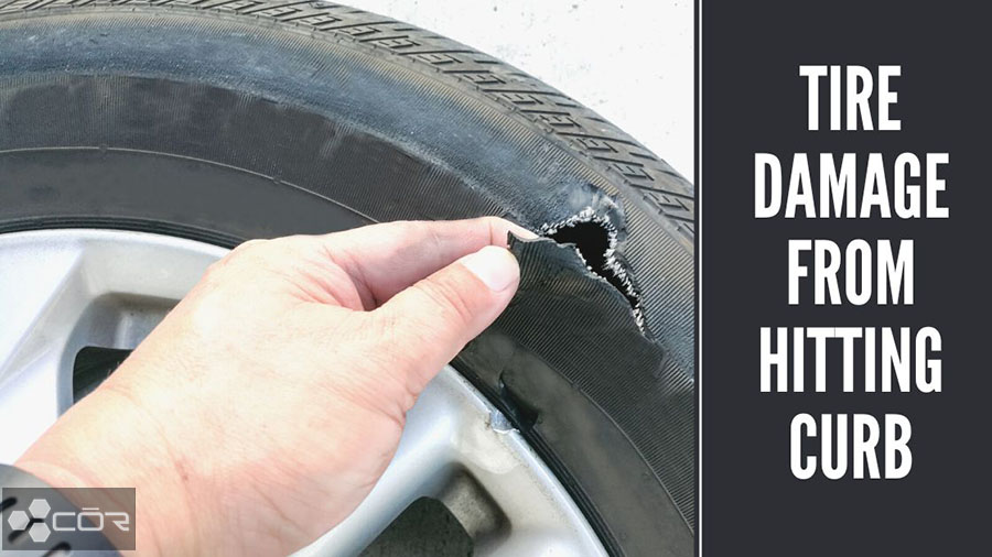 how to fix your tire when you hit a curb